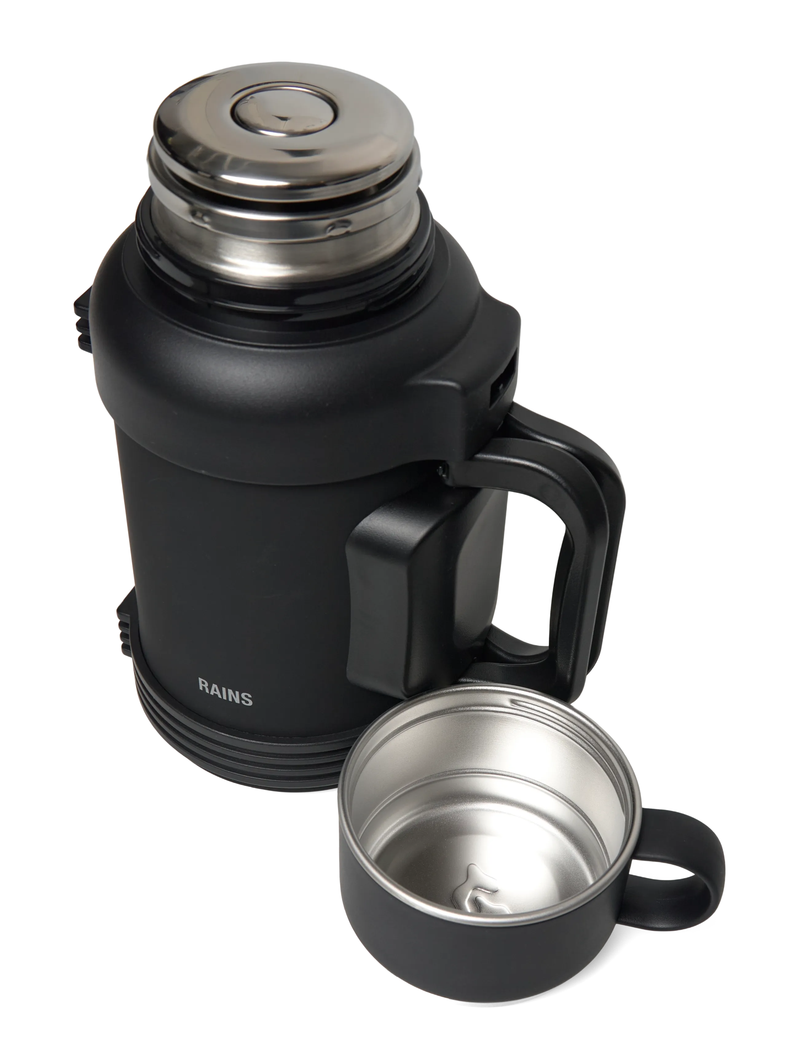 Rains - Stainless Steel Tumbler Vacuum Flask 1300ml - thermosflaschen - black - 1