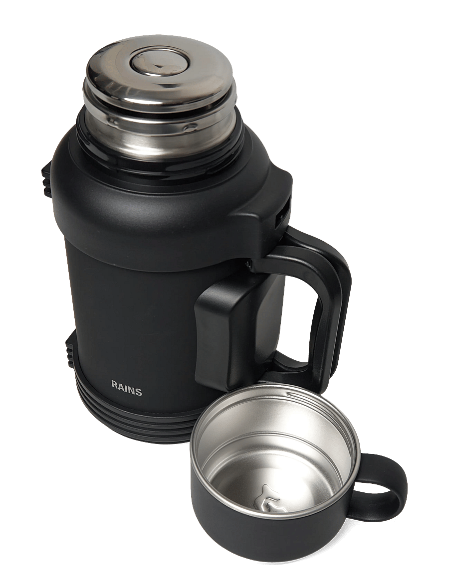 Rains - Stainless Steel Tumbler Vacuum Flask 1300ml - thermosflaschen - black - 1