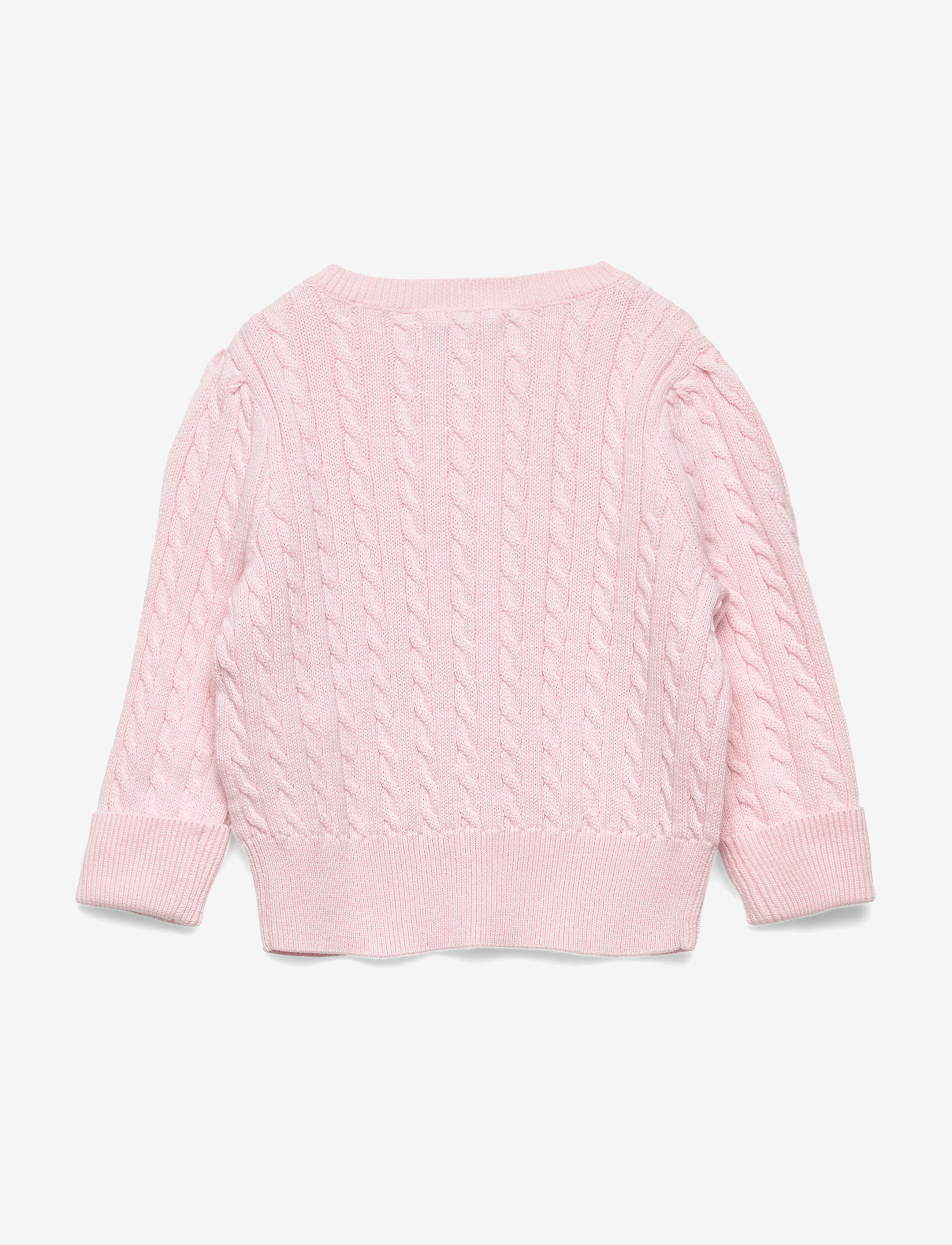 Ralph Lauren Baby - Mini-Cable Cotton Cardigan - cardigans - hint of pink - 1