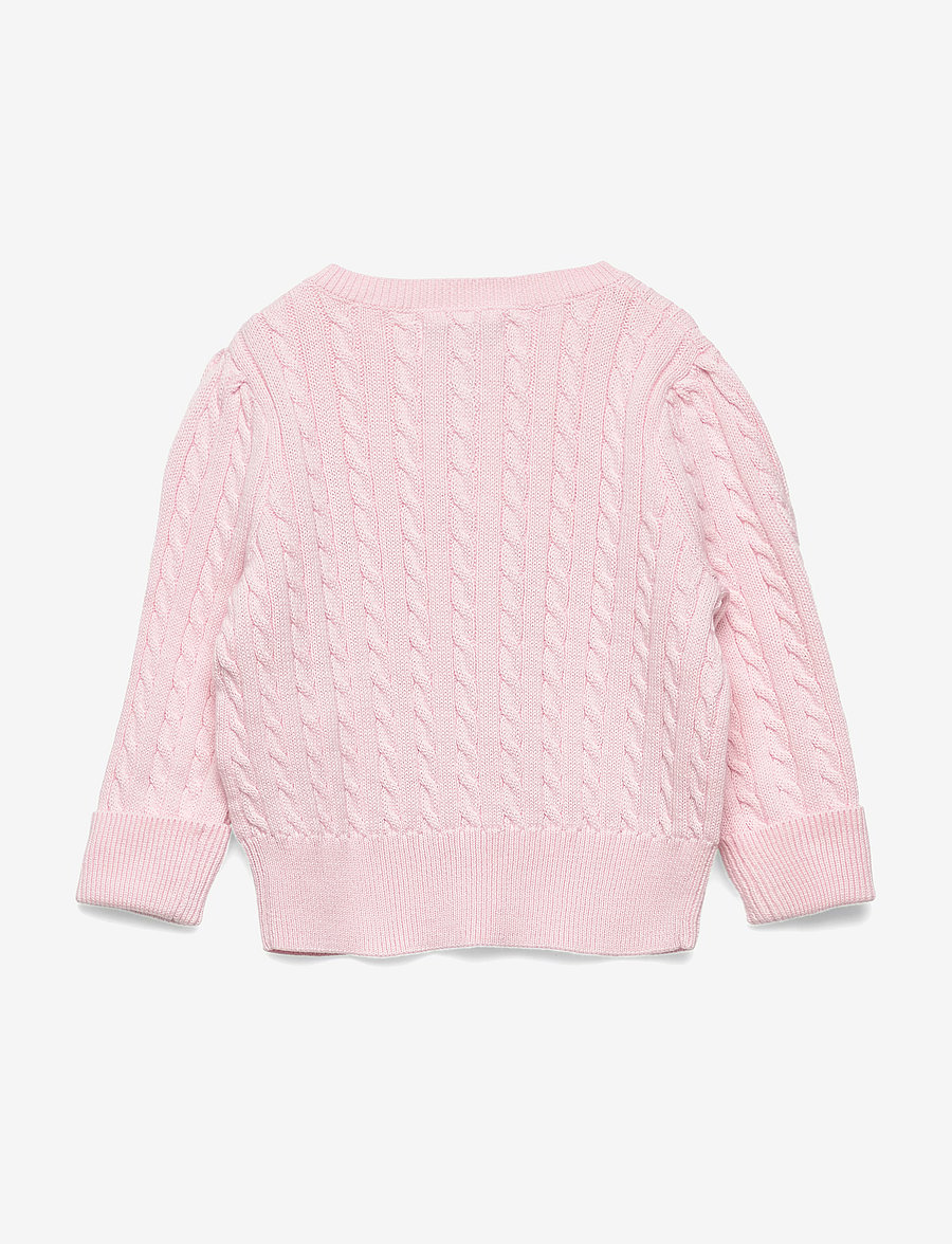Ralph Lauren Baby - Mini-Cable Cotton Cardigan - kardiganid - hint of pink - 1