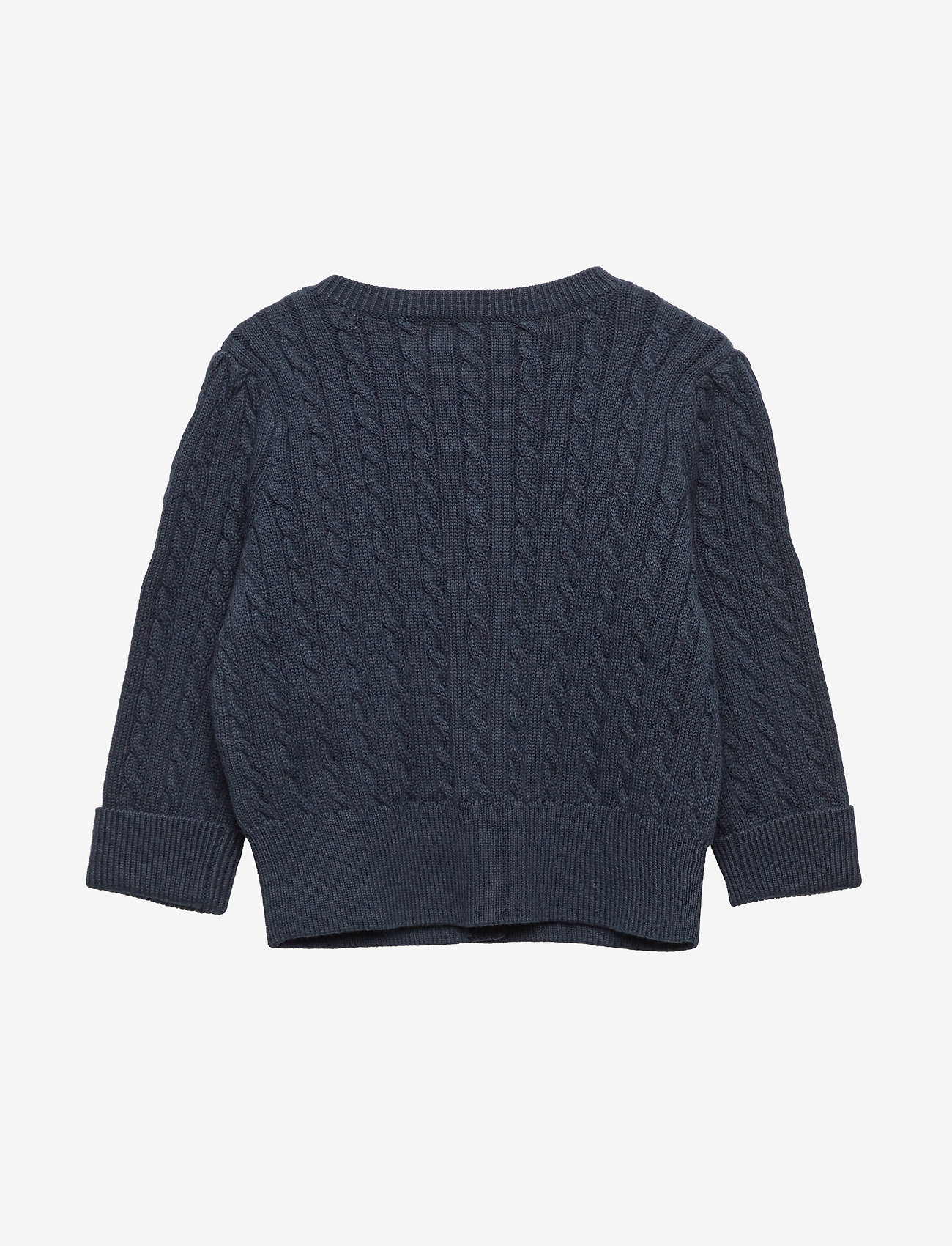 Ralph Lauren Baby - Mini-Cable Cotton Cardigan - cardigans - hunter navy - 1