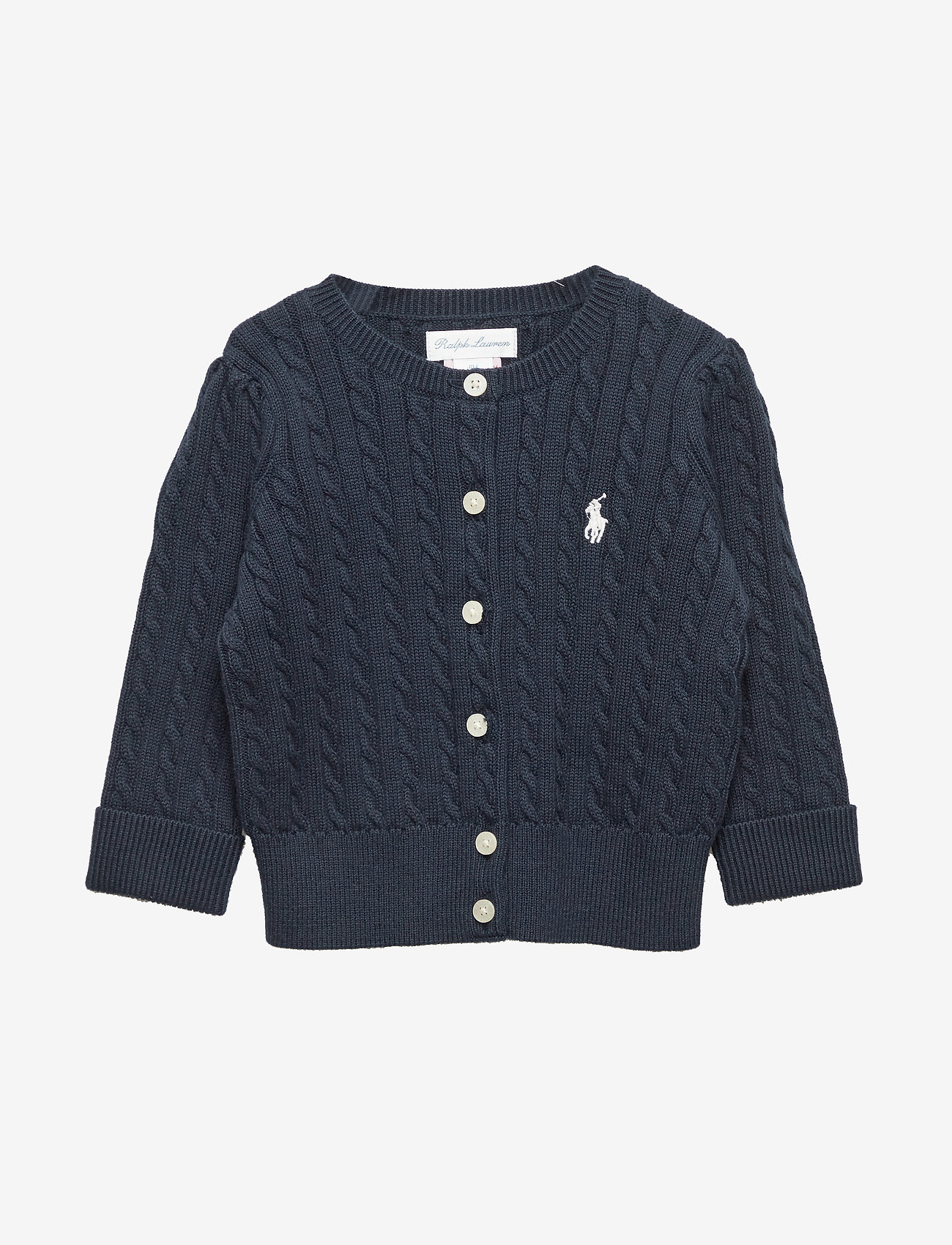 Ralph Lauren Baby - Mini-Cable Cotton Cardigan - cardigans - hunter navy - 0