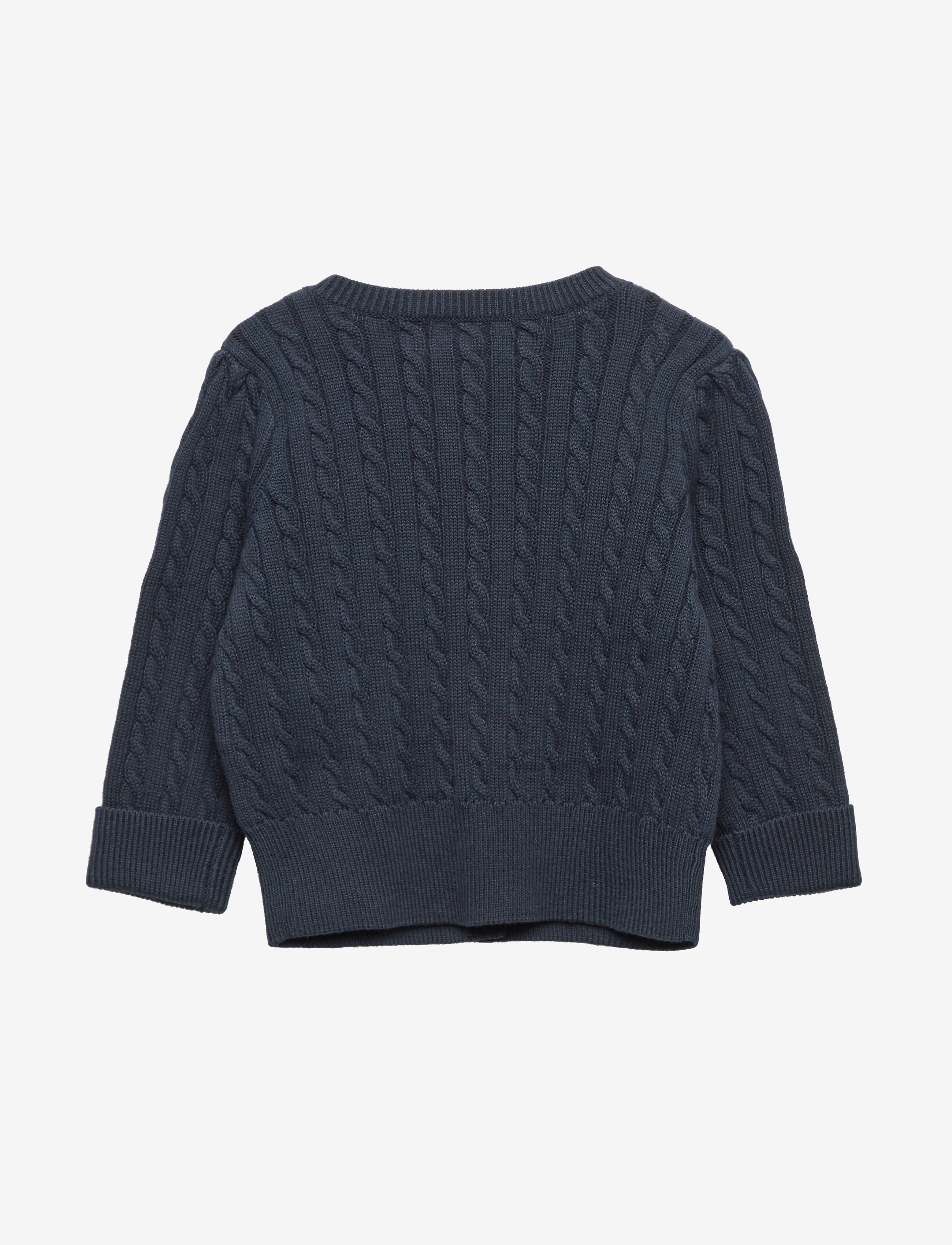Ralph Lauren Baby - Mini-Cable Cotton Cardigan - cardigans - hunter navy - 2