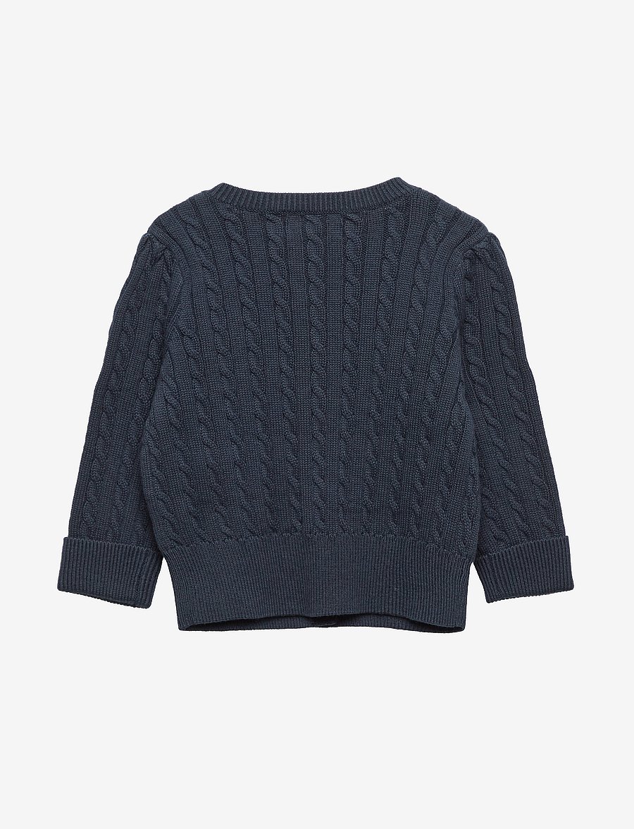 Ralph Lauren Baby - Mini-Cable Cotton Cardigan - kardiganid - hunter navy - 1