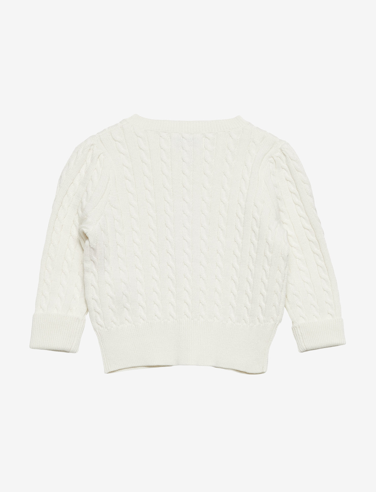 Ralph Lauren Baby - Mini-Cable Cotton Cardigan - gilets - warm white - 1