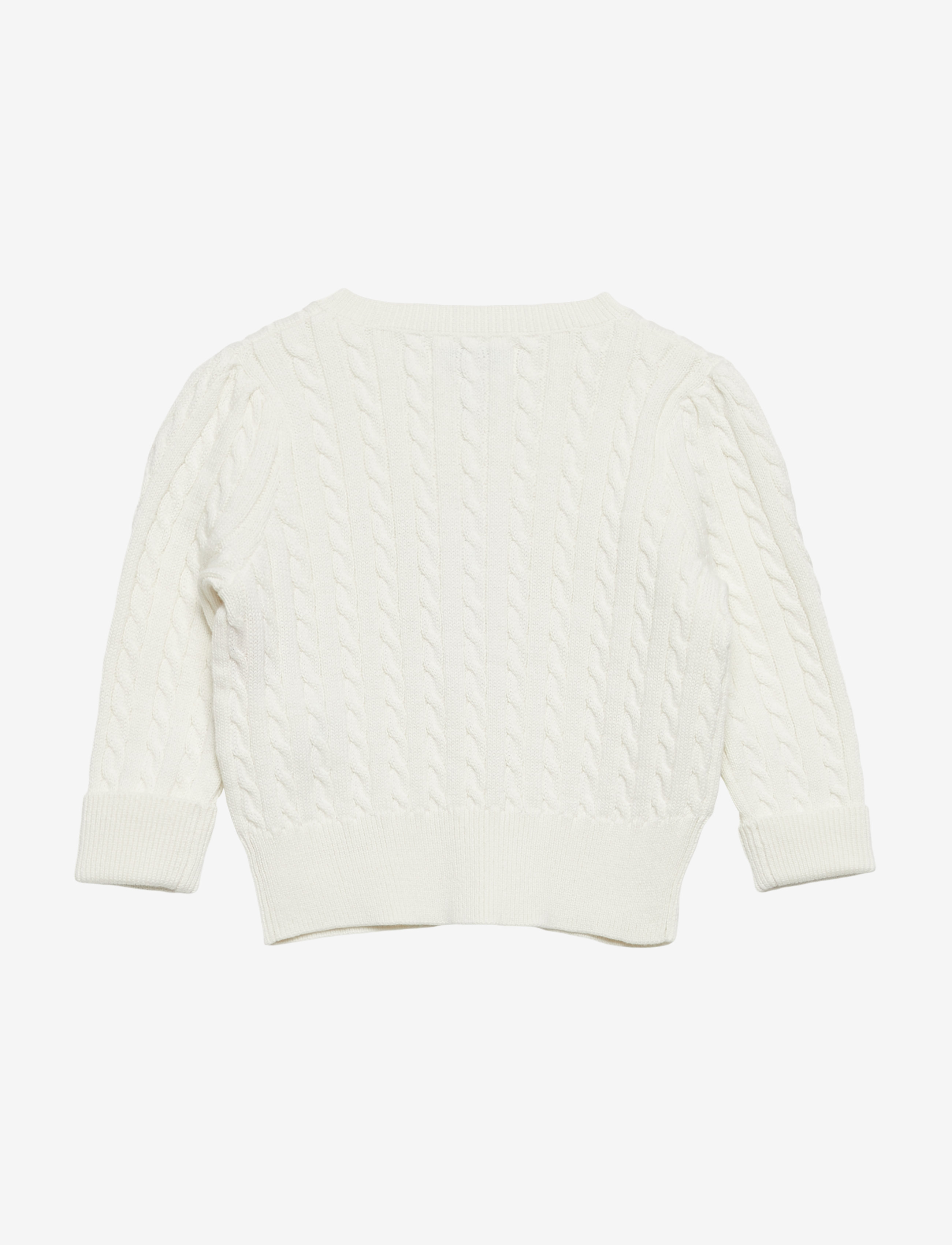 Ralph Lauren Baby - Mini-Cable Cotton Cardigan - gebreide vesten - warm white - 1