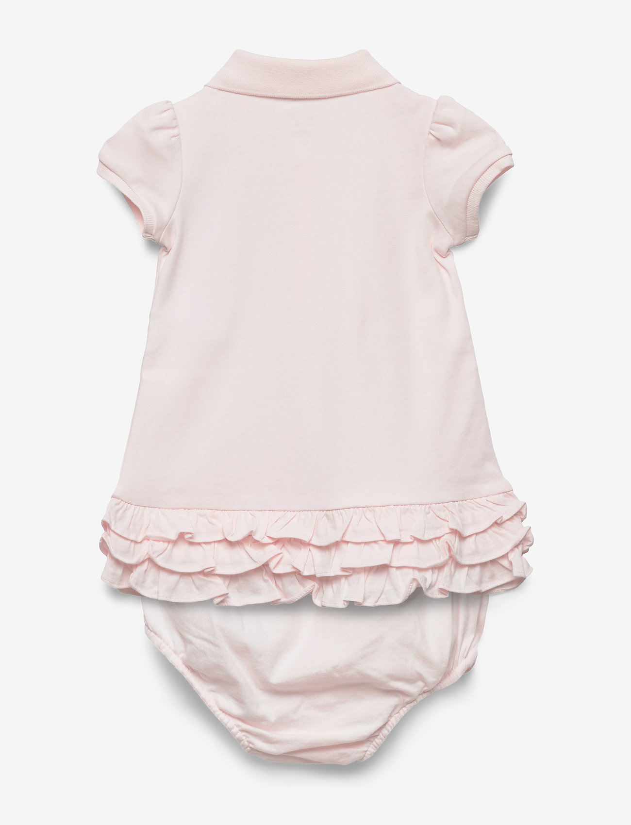 Ralph Lauren Baby - Ruffled Polo Dress & Bloomer - kjoler - delicate pink - 2