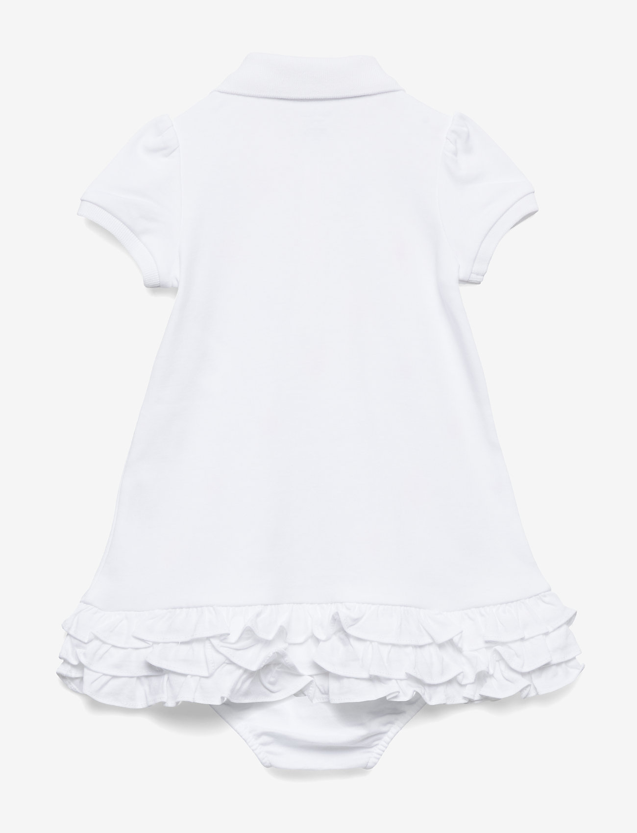 Ralph Lauren Baby - INTERLOCK-SCHIFFLI-DR-KNT - kleider - white - 1