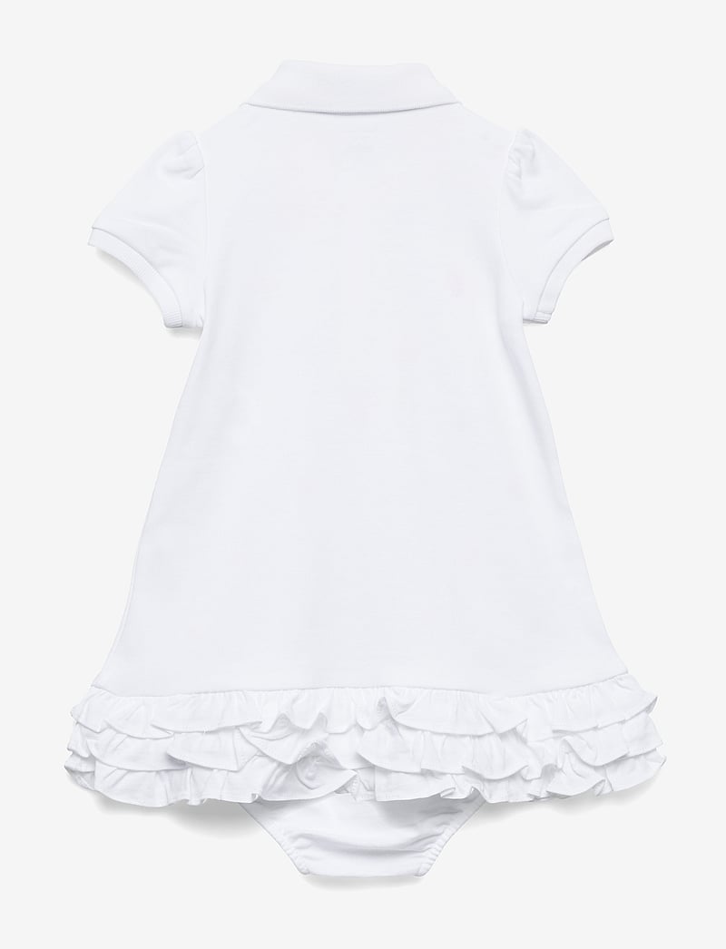 Ralph Lauren Baby - INTERLOCK-SCHIFFLI-DR-KNT - kleider - white - 1