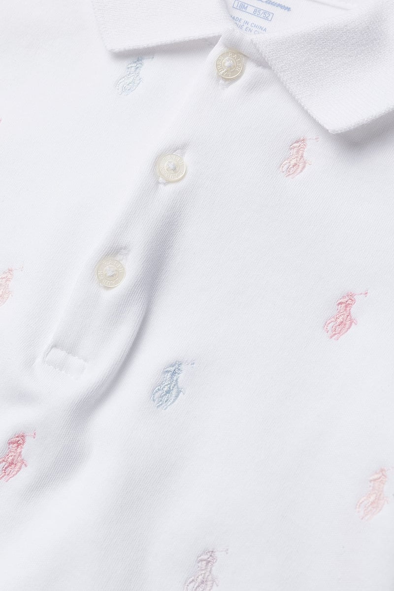 Ralph Lauren Baby - INTERLOCK-SCHIFFLI-DR-KNT - kleider - white - 4