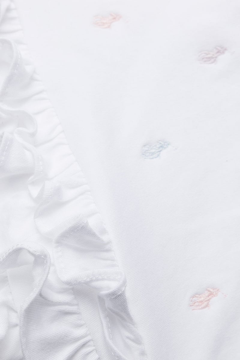 Ralph Lauren Baby - INTERLOCK-SCHIFFLI-DR-KNT - kleider - white - 5