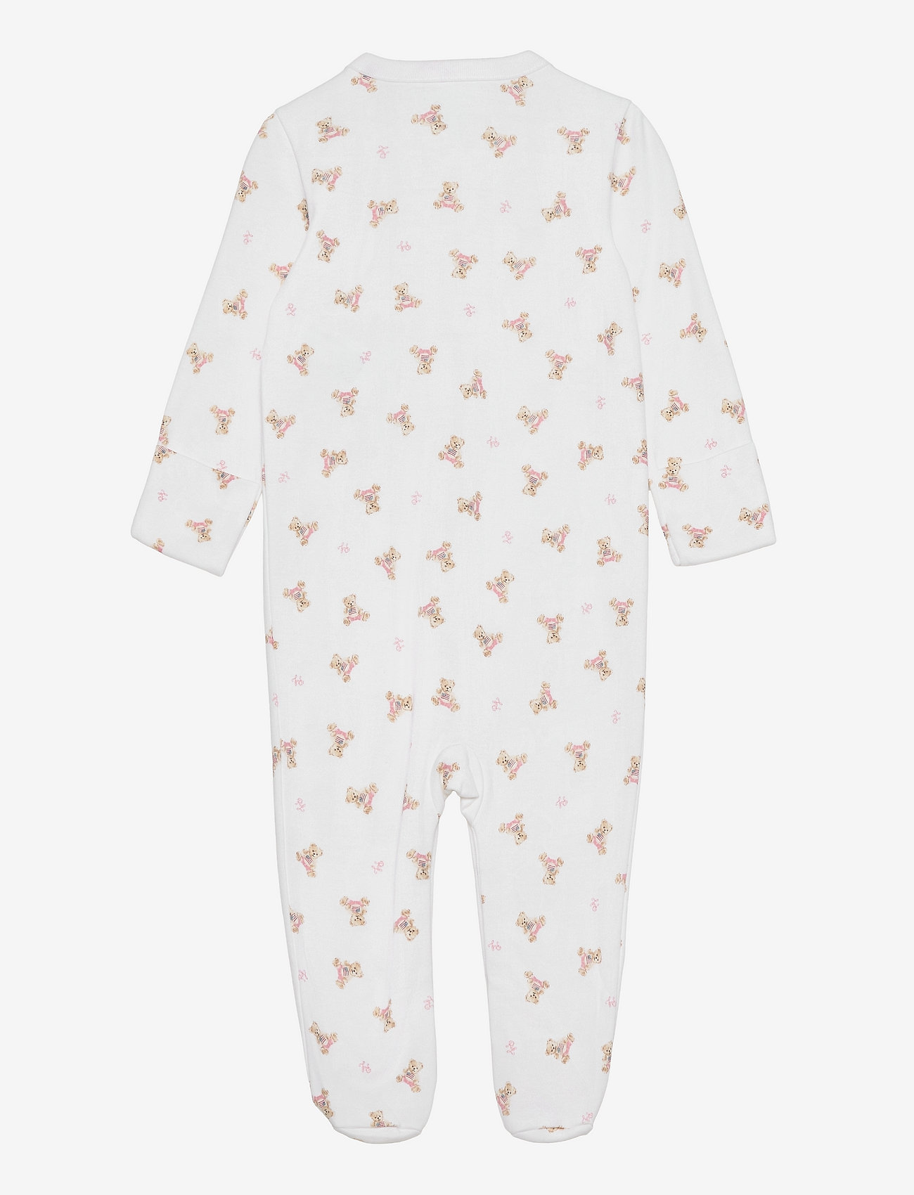 Ralph Lauren Baby - Polo Bear Cotton Coverall - langermede heldresser - white/pink/multi - 1