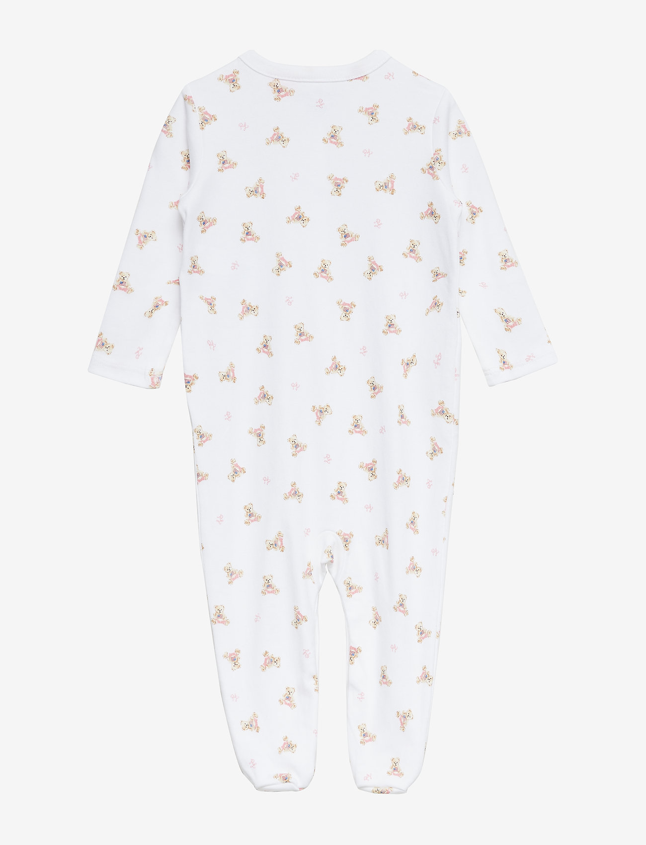 Ralph Lauren Baby - BEAR COVRALL-ONE PIECE-COVERAL - långärmade bodysuits - white/pink/multi - 2