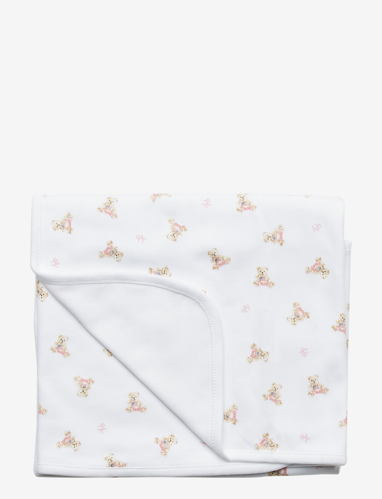 Ralph Lauren Baby - Polo Bear Cotton Blanket - miegojimui - white/pink/multi - 0