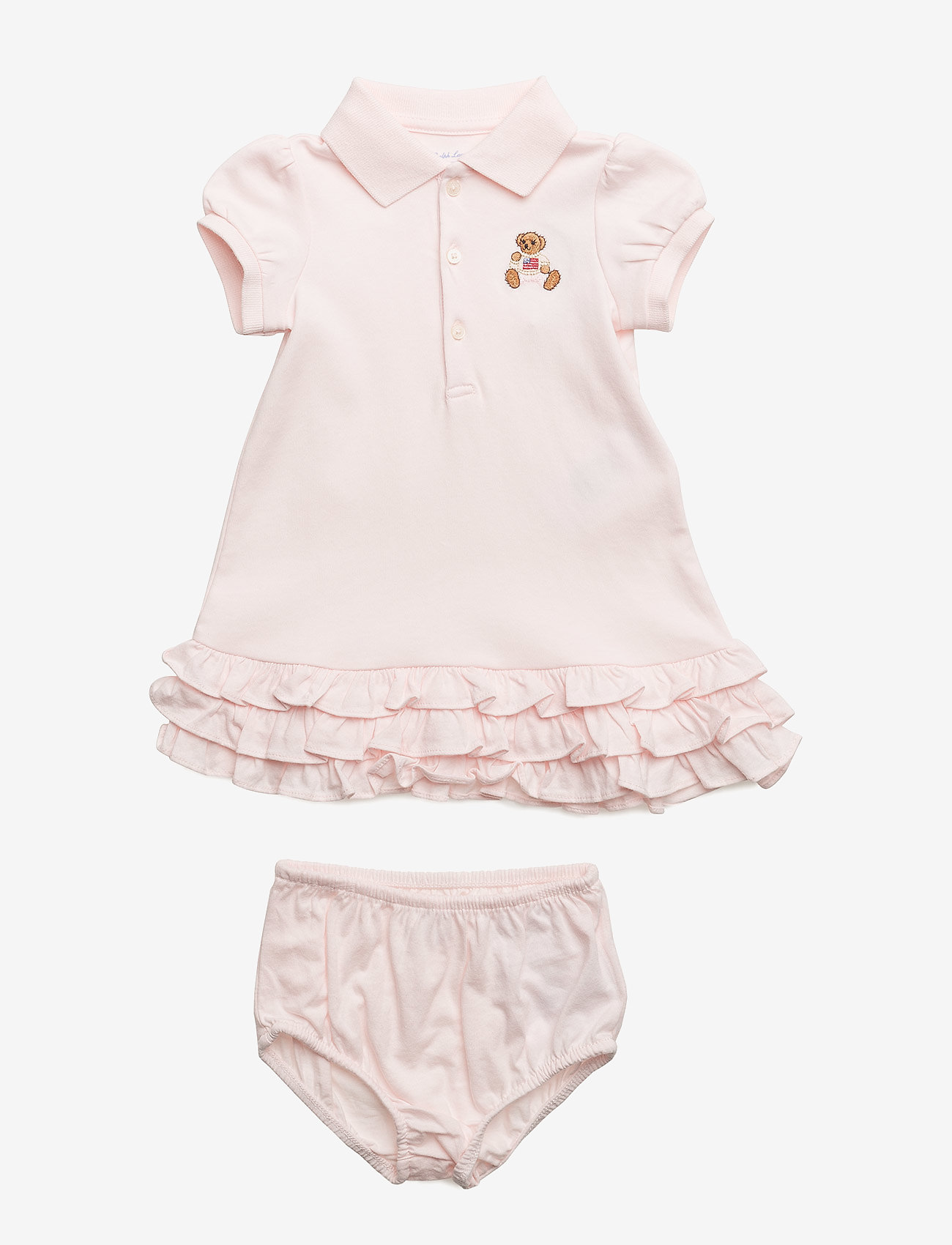 Ralph Lauren Baby - INTERLOCK-EMBROID DRSS-DR-KNT - delicate pink - 0