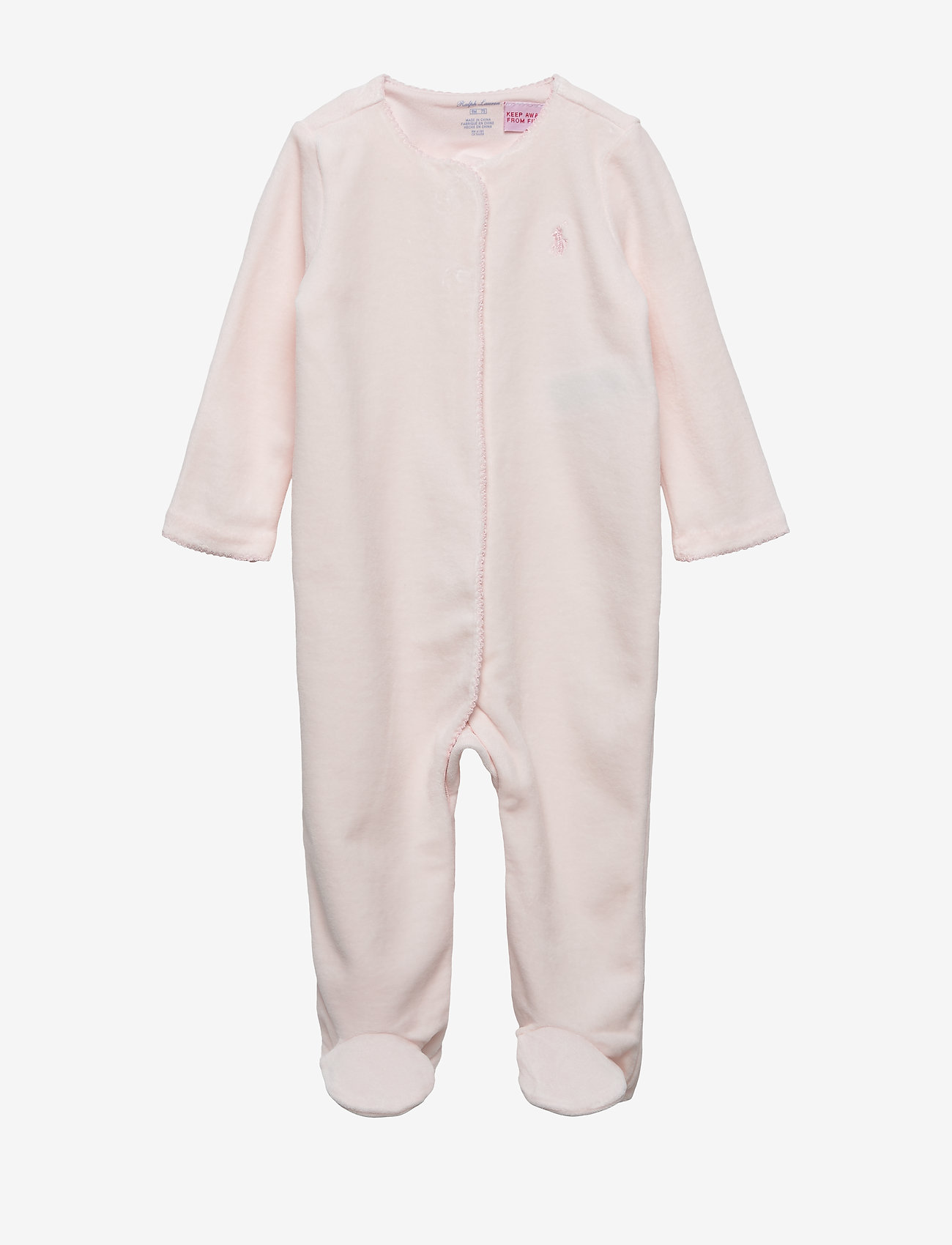 Ralph Lauren Baby - Velour Footed Coverall - delicate pink - 0