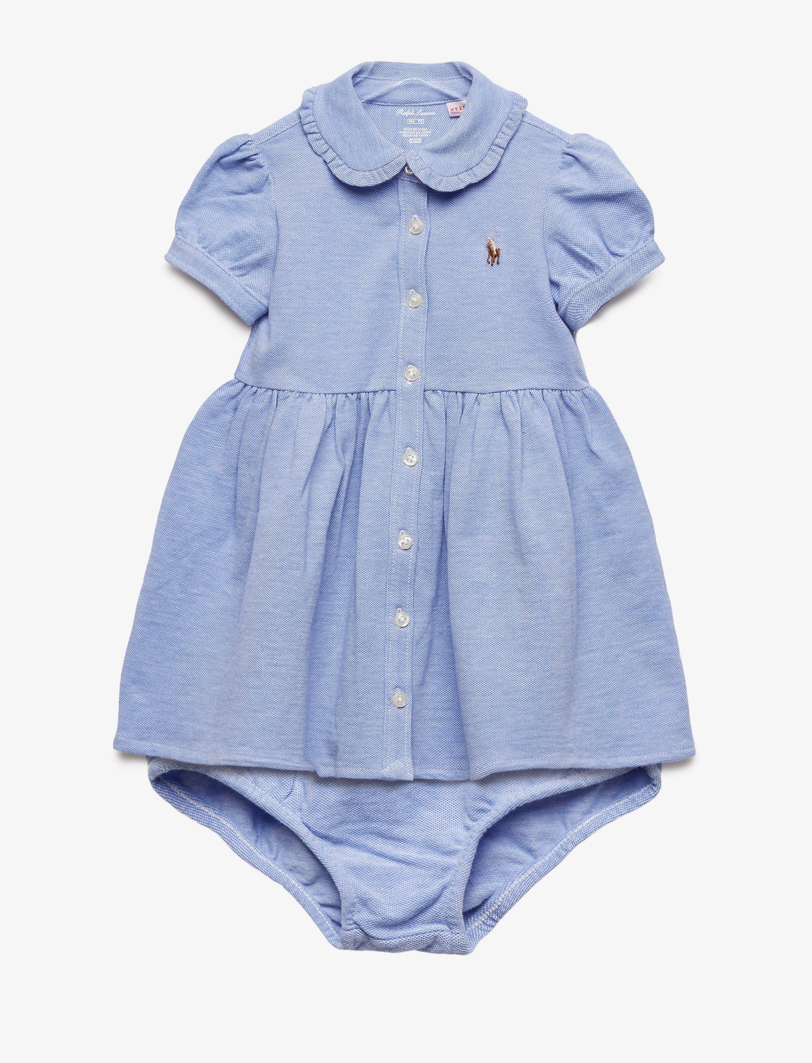 Knit Mesh Oxford Dress & Bloomer - HARBOR ISLAND BLU