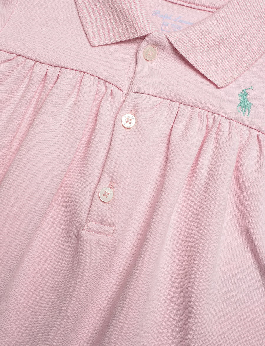Ralph Lauren Baby - Cotton Interlock Bubble Shortall - hint of pink - 2