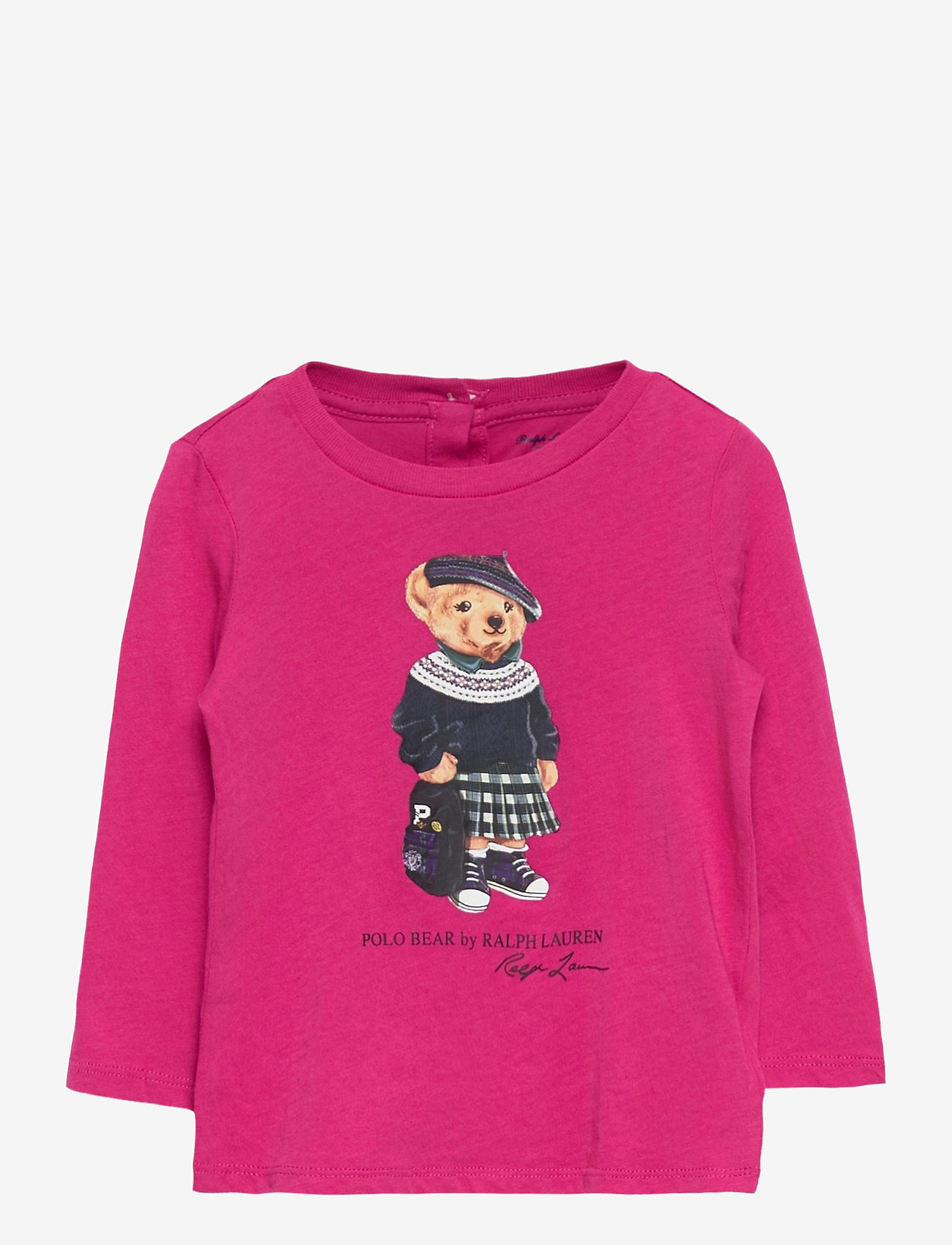 Ralph Lauren Baby - 40/1 CTN ENZYME JSY-BCKPCK BEAR-TP- - college pink - 0