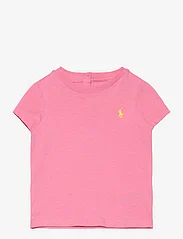 Ralph Lauren Baby - Cotton Jersey Crewneck Tee - lyhythihaiset t-paidat - florida pink w/ o - 0
