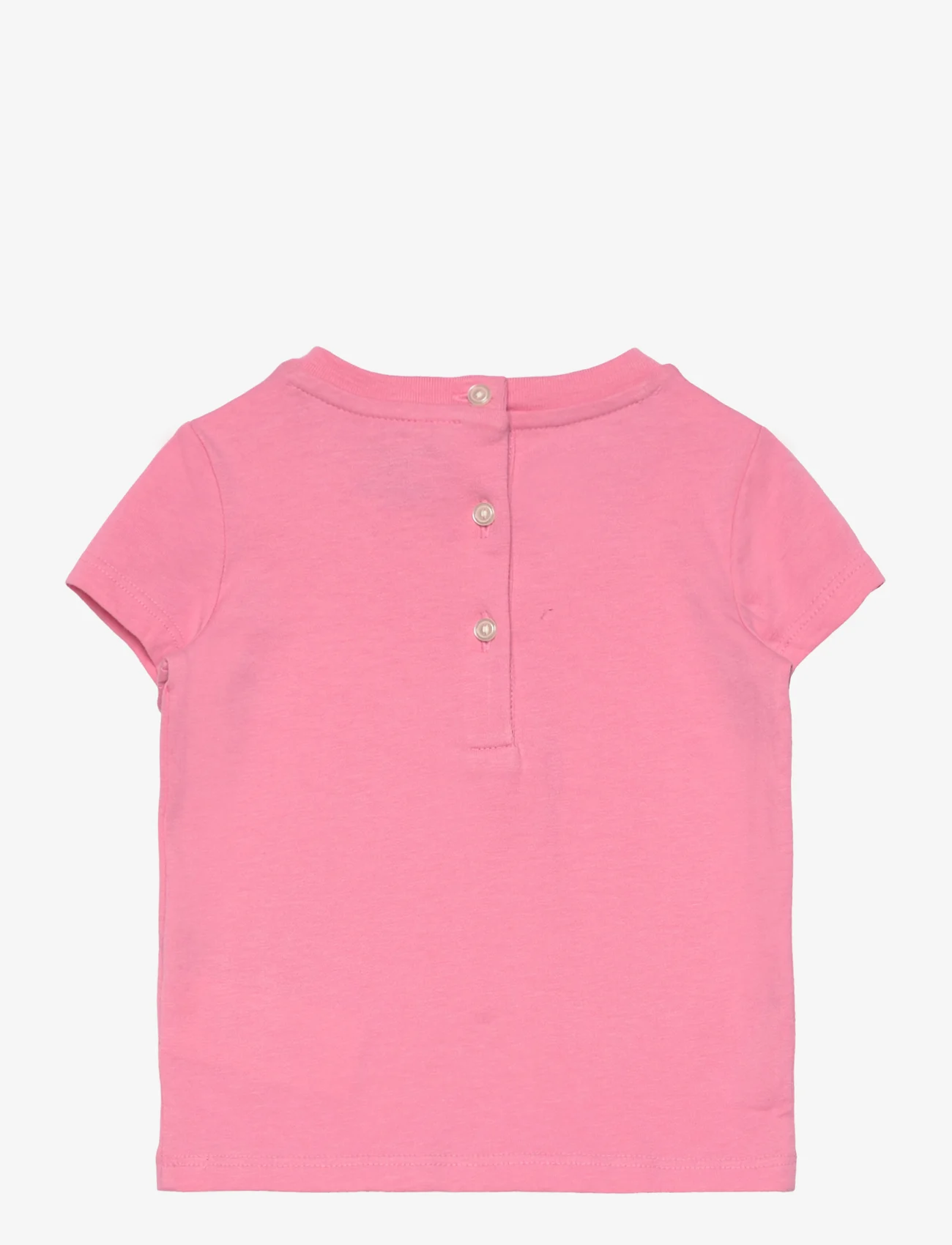Ralph Lauren Baby - Cotton Jersey Crewneck Tee - lyhythihaiset t-paidat - florida pink w/ o - 1