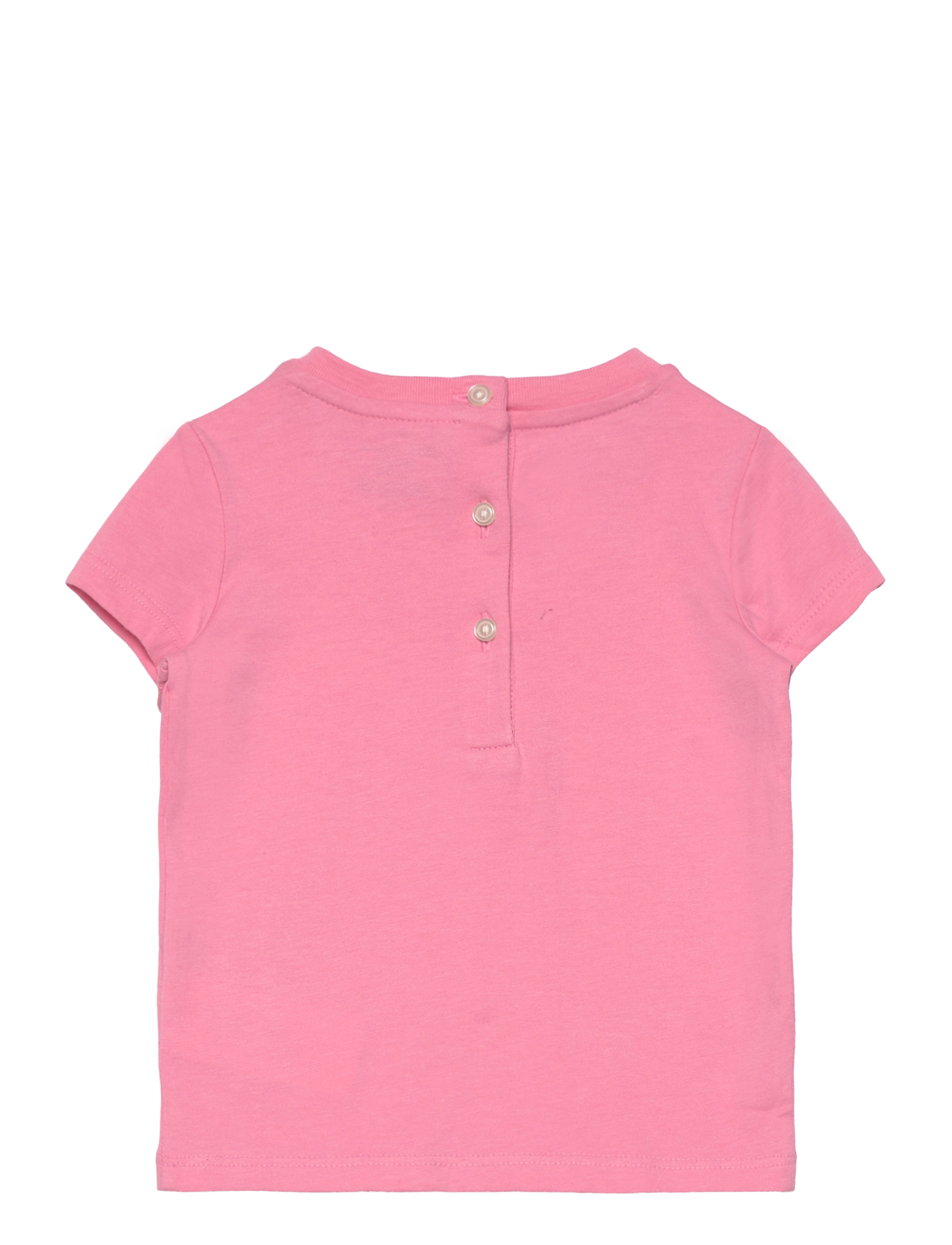 Ralph Lauren Baby - Cotton Jersey Crewneck Tee - florida pink w/ o - 1
