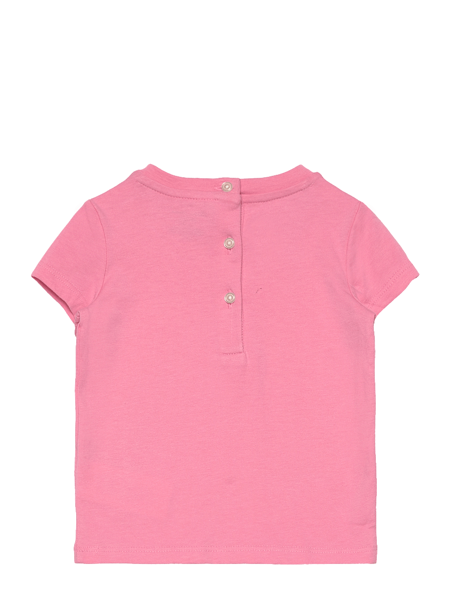 Ralph Lauren Baby - Cotton Jersey Crewneck Tee - florida pink w/ o - 1