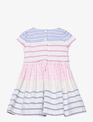 Ralph Lauren Baby - Striped Cotton Oxford Dress & Bloomer - mazuļu kleitas ar īsām piedurknēm - white multi - 1