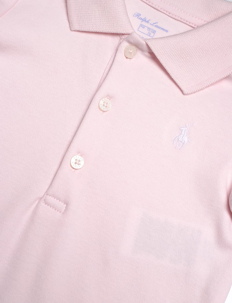 Ralph Lauren Baby - Soft Cotton Polo Bodysuit - kortærmede heldragter - delicate pink - 2