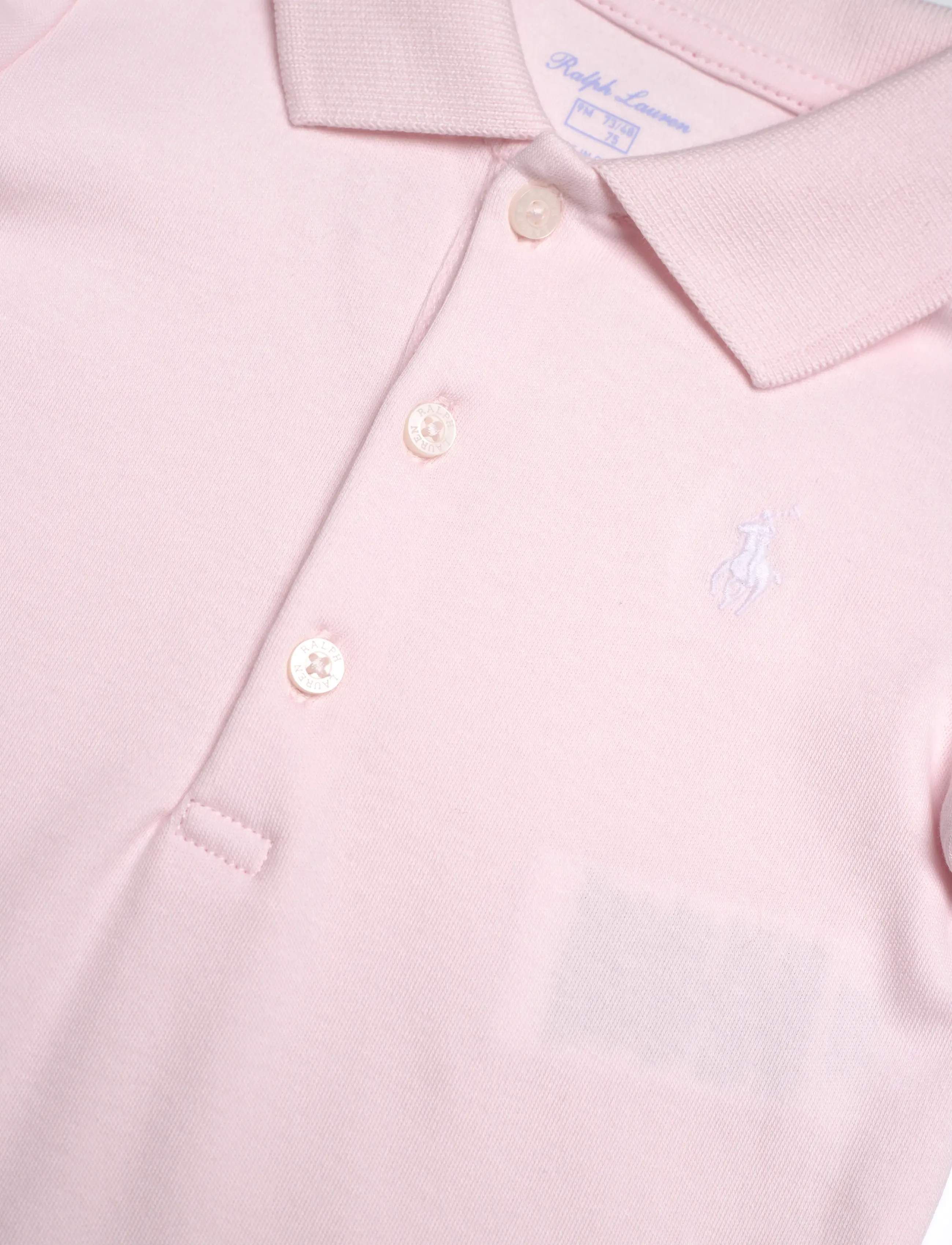 Ralph Lauren Baby - Soft Cotton Polo Bodysuit - delicate pink - 2