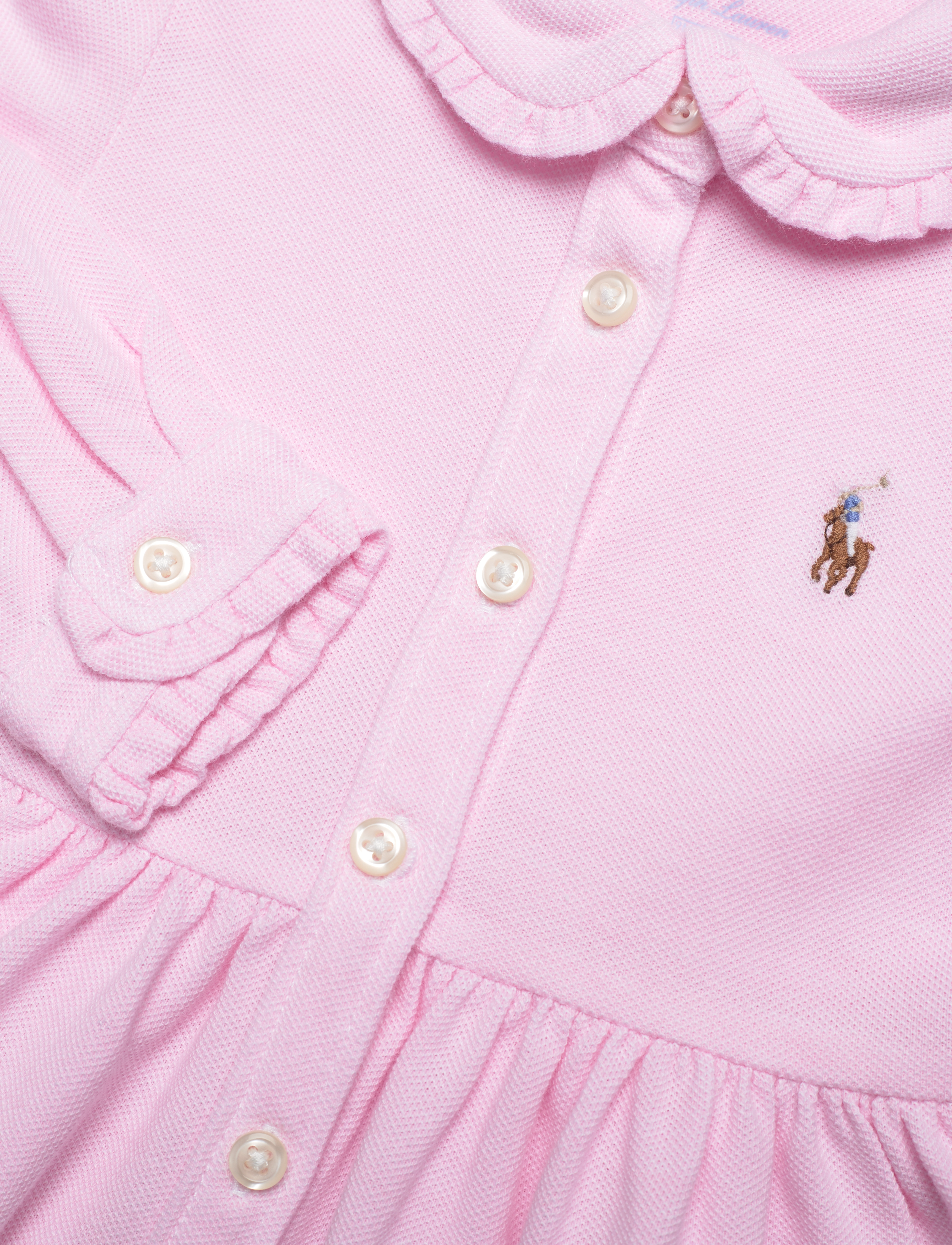Ralph Lauren Baby - Knit Oxford Dress & Bloomer - carmel pink - 4