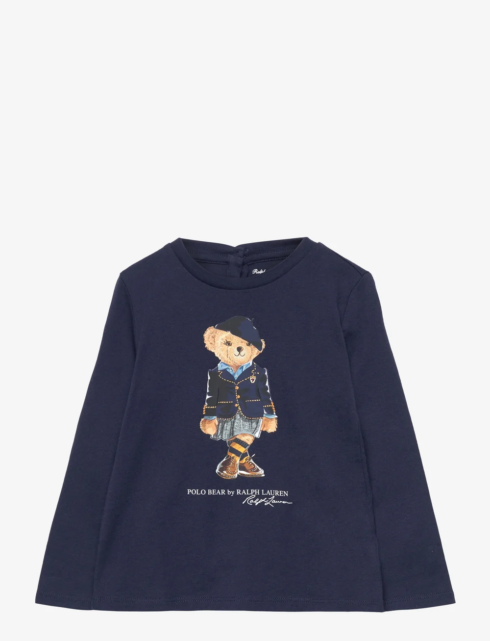 Ralph Lauren Baby Polo Bear Cotton Long sleeve Tee Long