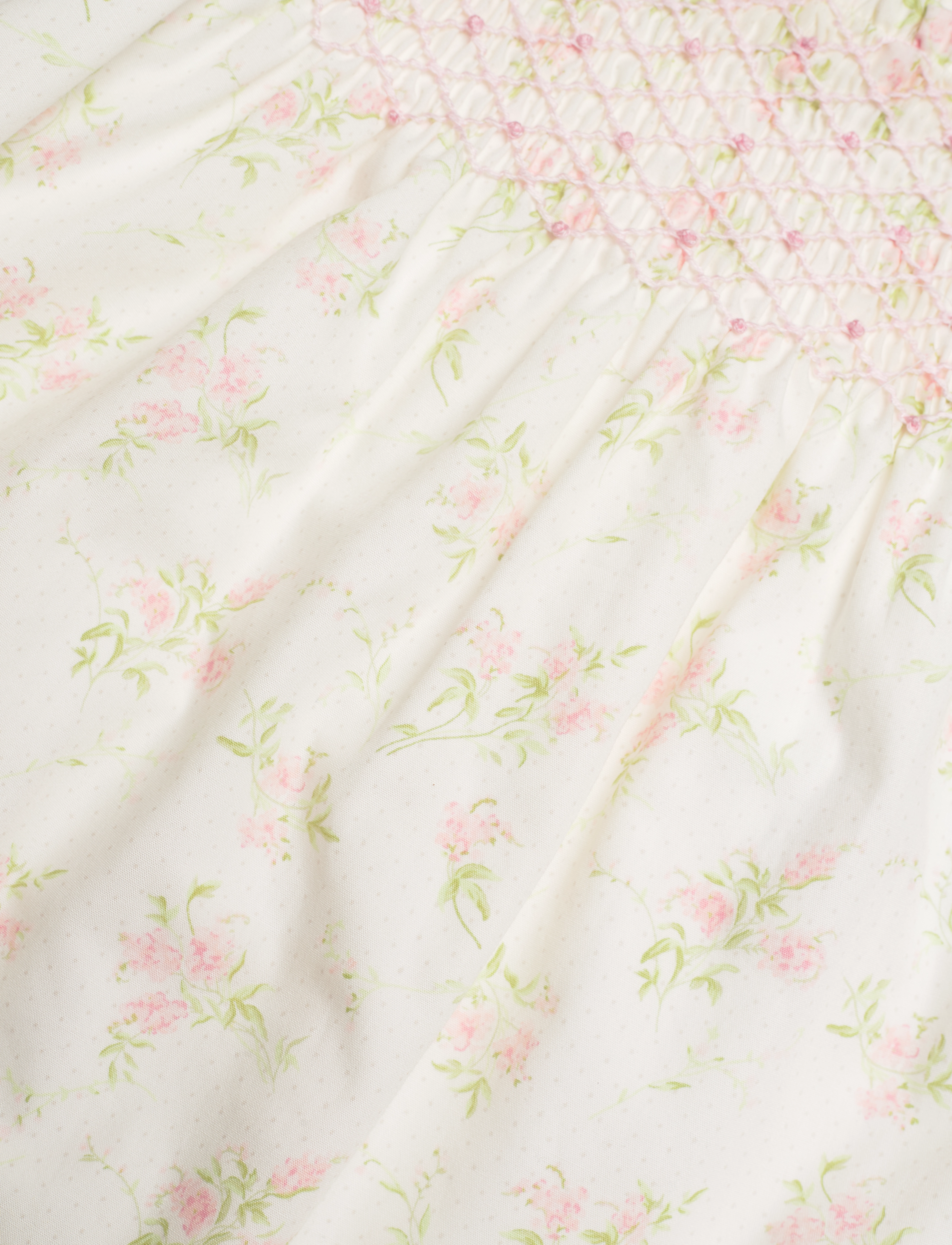 Ralph Lauren Baby - Floral Smocked Jumpsuit & Hat Set - kombinezonai - forget me not flo - 4