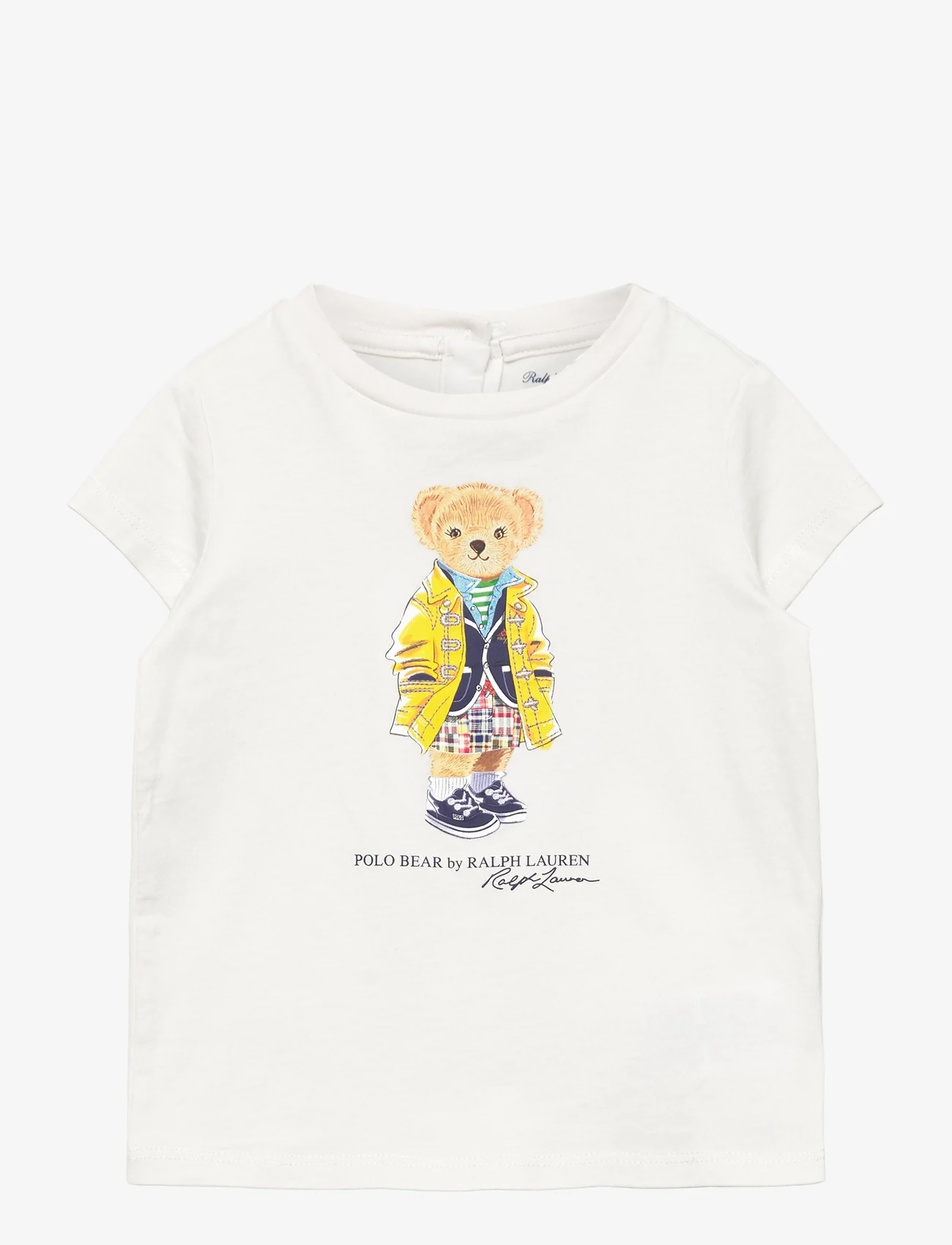 Ralph Lauren Baby - Polo Bear Cotton Jersey Tee - marškinėliai trumpomis rankovėmis - deckwash white - 0