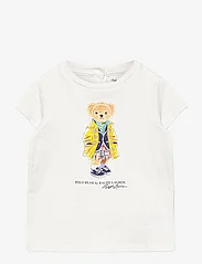 Ralph Lauren Baby - Polo Bear Cotton Jersey Tee - lühikeste varrukatega t-särgid - deckwash white - 0