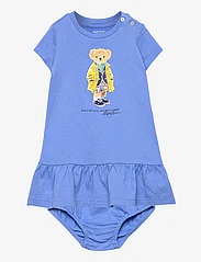Ralph Lauren Baby - Polo Bear Cotton Jersey Dress & Bloomer - zestawy krótkim rękawem - harbor island blu - 0