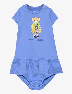 Polo Bear Cotton Jersey Dress & Bloomer, Ralph Lauren Baby