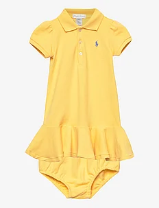 Stretch Mesh Polo Dress & Bloomer, Ralph Lauren Baby