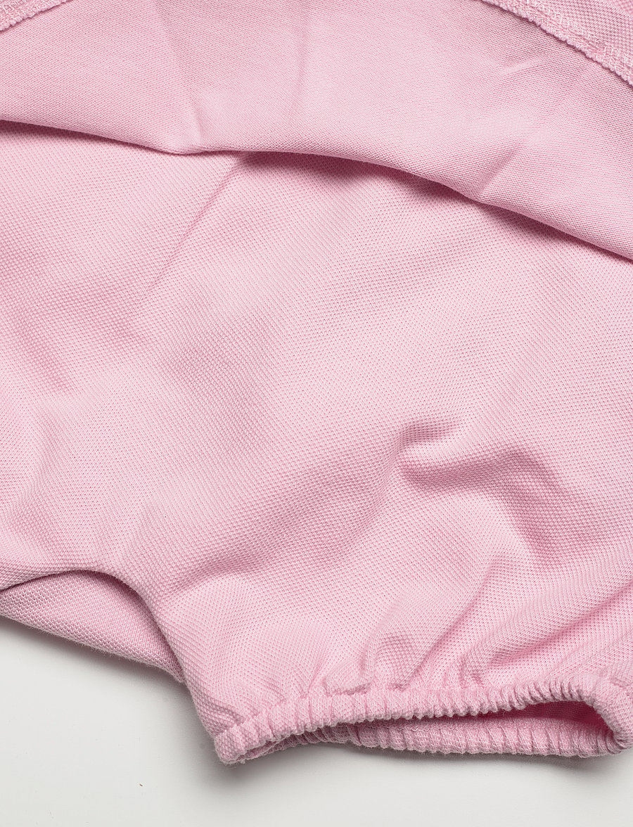 Ralph Lauren Baby - Stretch Mesh Peplum Polo Shortall - garden pink w/ du - 3