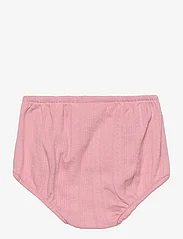 Ralph Lauren Baby - Ruffled Pointelle Cotton Dress & Bloomer - mazuļu kleitas ar garām piedurknēm - tickled pink - 3