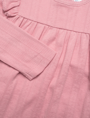Ralph Lauren Baby - Ruffled Pointelle Cotton Dress & Bloomer - mazuļu kleitas ar garām piedurknēm - tickled pink - 4