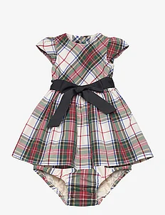 Plaid Fit-and-Flare Dress & Bloomer, Ralph Lauren Baby