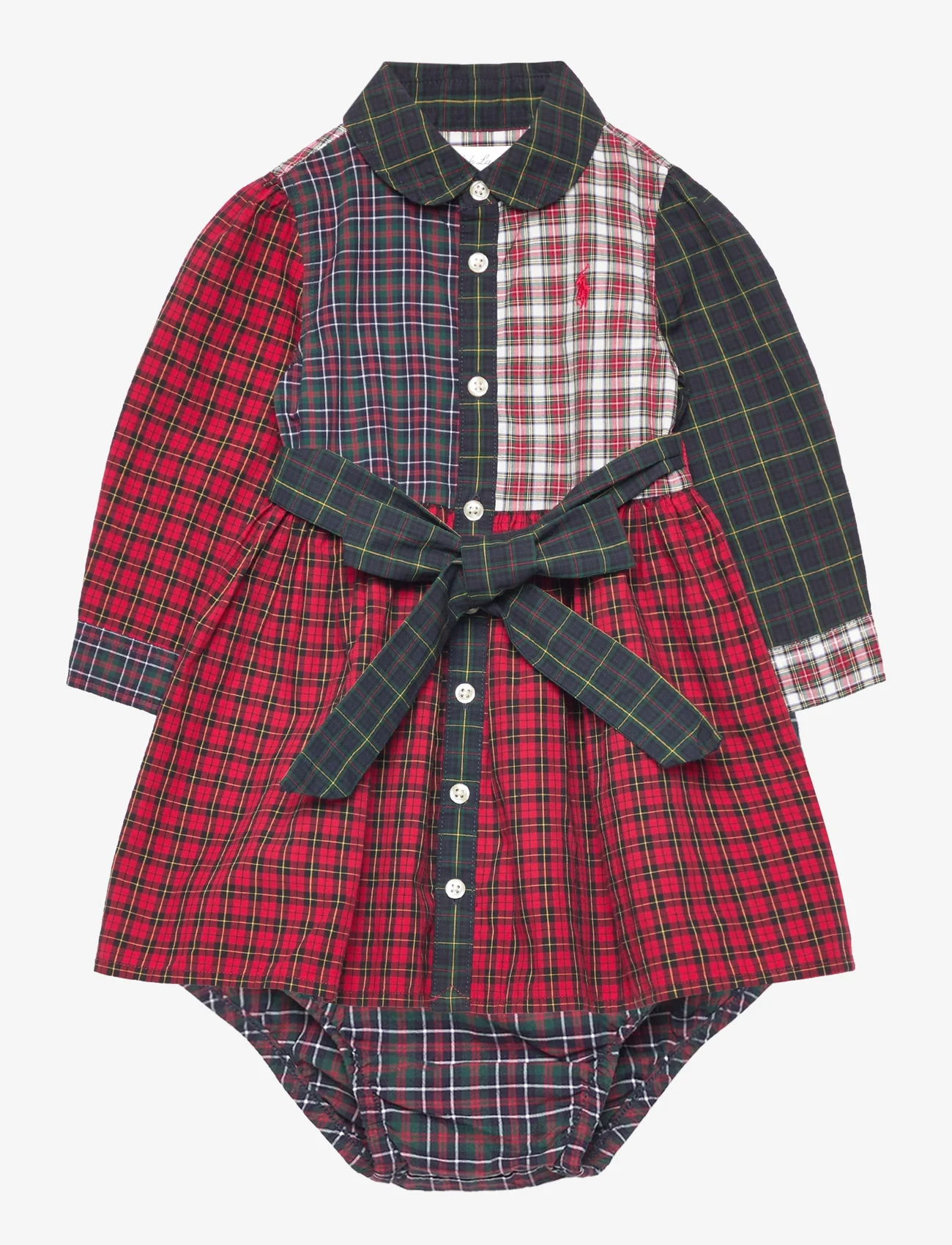 Ralph Lauren Baby - Plaid Poplin Fun Shirtdress & Bloomer - pikkade varrukatega vabaaja kleidid - multi - 0