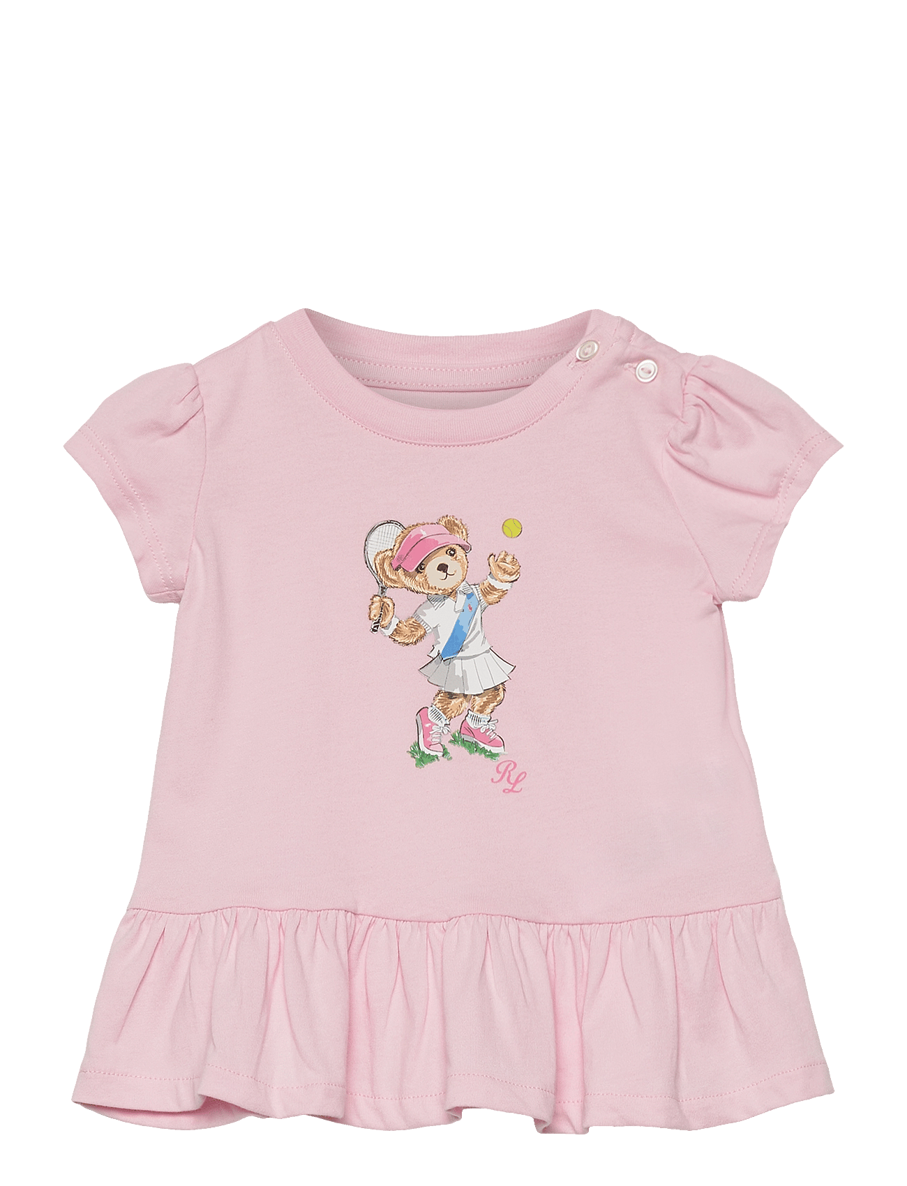 Polo Bear Cotton Jersey Peplum Tee - HINT OF