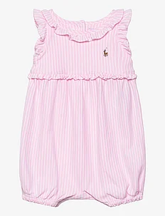 Striped Knit Oxford Bubble Shortall, Ralph Lauren Baby