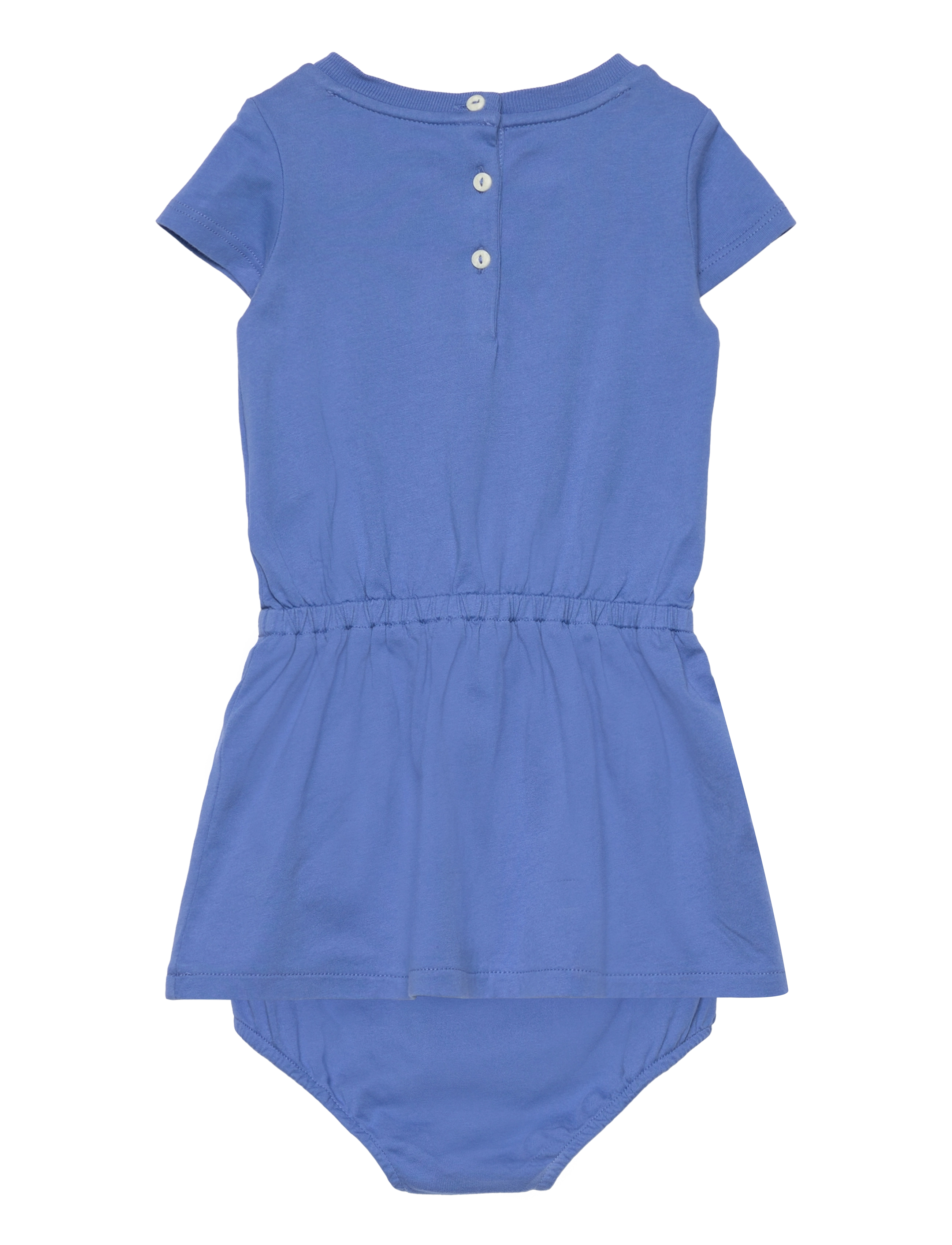 Ralph Lauren Baby - Polo Bear Cotton Jersey Dress & Bloomer - new england blue - 1