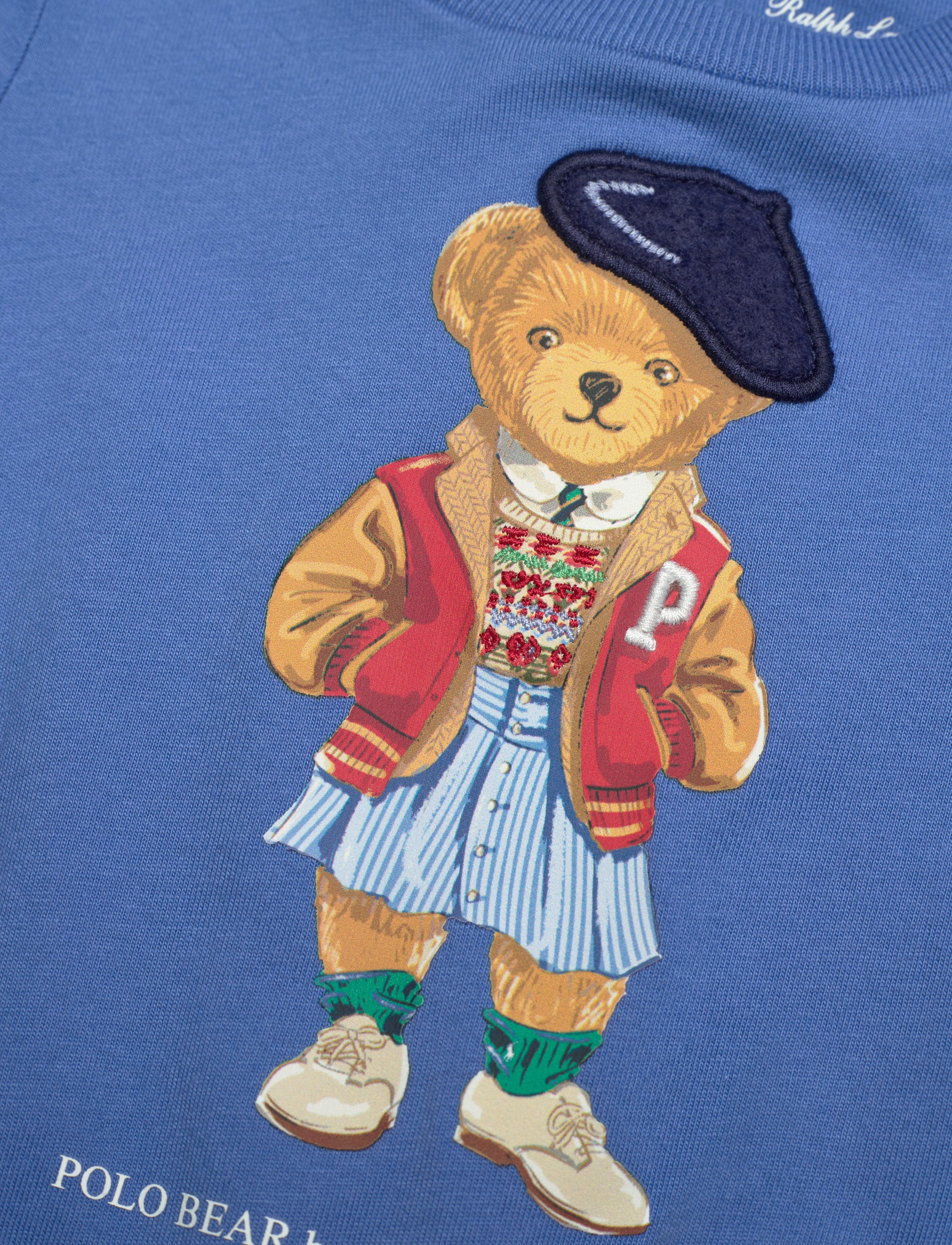 Ralph Lauren Baby - Polo Bear Cotton Jersey Dress & Bloomer - new england blue - 4