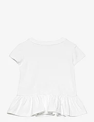 Ralph Lauren Baby - Polo Bear Cotton Jersey Peplum Tee - krótki rękaw - white - 1