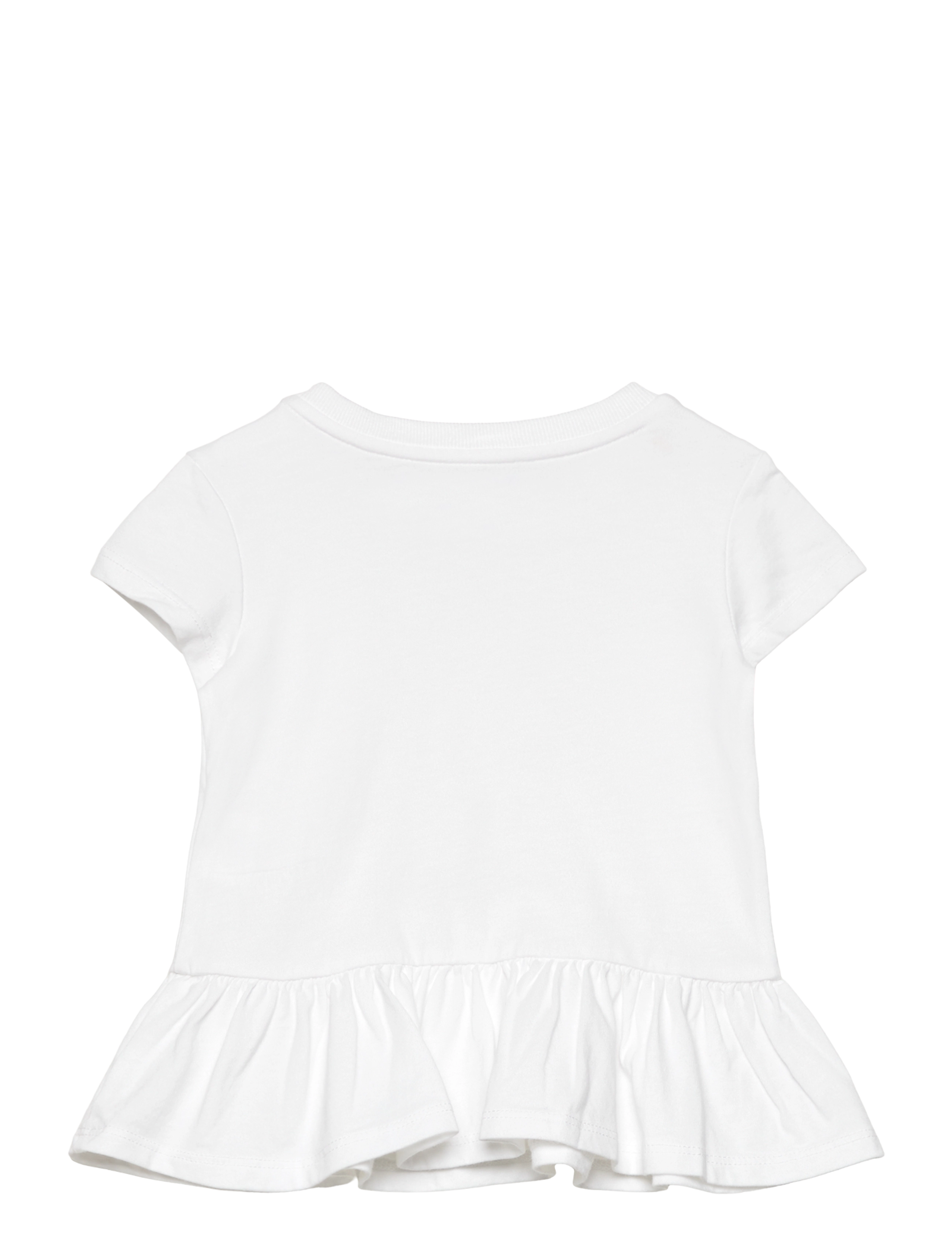 Ralph Lauren Baby - Polo Bear Cotton Jersey Peplum Tee - white - 1