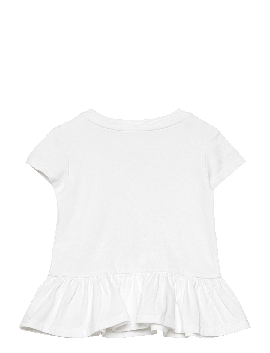 Ralph Lauren Baby - Polo Bear Cotton Jersey Peplum Tee - white - 1